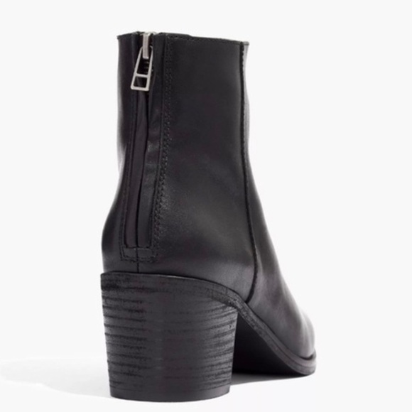 Madewell The Pauline Boot in Leather in True Black Size 9.5 NIB - Picture 2 of 11